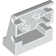 Lego Duplo Panel 1 x 2 x 1 2/3 Sloped with 3 Embossed Gauges / White