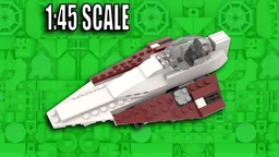 Minifig-Scale Alternate Kenobi Delta 7 Starfighter