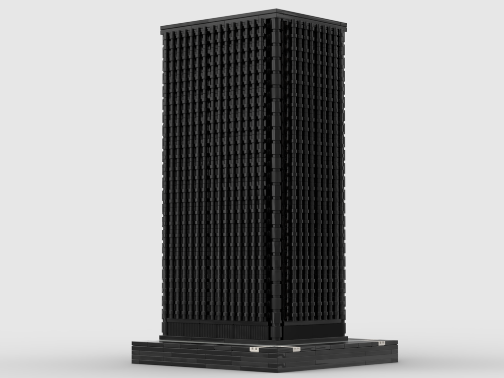 Lego Black Rock at 1/650th Scale