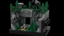 Empire Secret Mountain Base and Hanger (diorama)