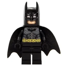 Batman, Black Suit, Black Cape and Cowl, Yellow Utility Belt, Black Batman Logo
