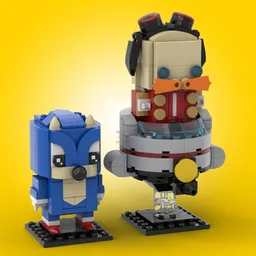 Sonic the Hedgehog and Dr 'Eggman' Robotnik Brickheadz