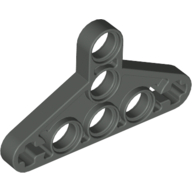 Lego Technic Beam Triangle Thin [Type I] / Dark Gray