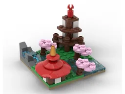 Asia Temple Diorama