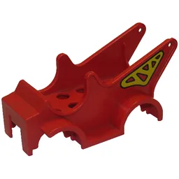 Duplo Car Body Truck with Crane Print / Red