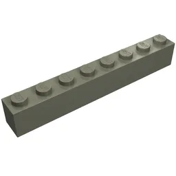 Brick 1 x 8 / Dark Gray