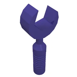 Tool Wrench / Spanner Open End [6-Rib Handle] / Dark Purple