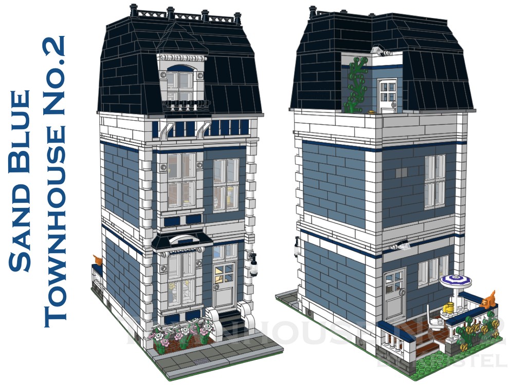 Lego Sand Blue Townhouse