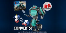 60498: Transforming Tractor / Old Mech "Donald"