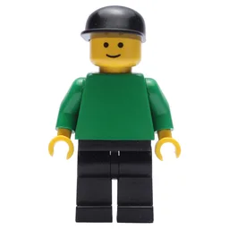 Green Torso, Black Legs, Black Cap