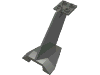 Lego Tail Wedge / Dark Bluish Gray