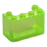 Windscreen 2 x 4 x 2 Vertical / Trans-Bright Green