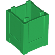 Lego Container Box 2 x 2 x 2 - Top Opening / Green