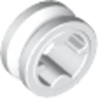 Lego Technic Bush 1/2 Smooth with Axle Hole Reduced / White