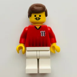 Soccer Player Red Torso, White Legs, #11