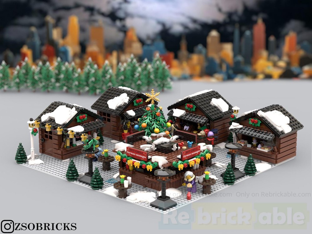 Lego European Style Christmas Market