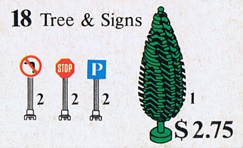 Lego Tree and Signs