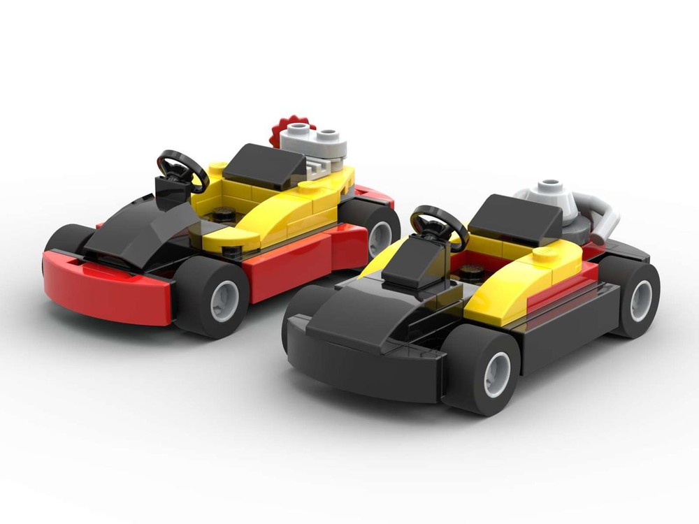 Lego Karts in 90s color