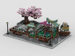 Modular Chinese Park + Display for set 10281
