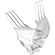 Large Figure Chest Cover, Armour with Triple Spiked Shoulders / White