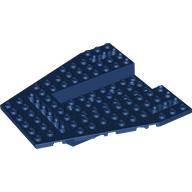 Lego Wedge Plate Special 12 x 12 with 4 x 8 Recessed, Pin Holes / Dark Blue