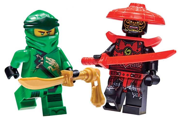 Lego Lloyd vs. Stone Warrior