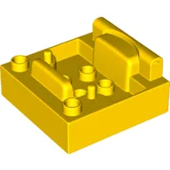 Duplo Truck / Digger Cabin Bottom 4 x 4 / Yellow