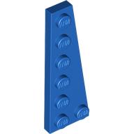 Lego Wedge Plate 6 x 2 Right / Blue