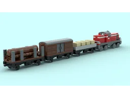 4 Wide DB V90/100 Freight Train