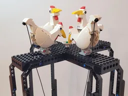 Pecking chicken toy