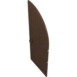 Door, Gate 1 x 5 x 11 Curved Top / Brown