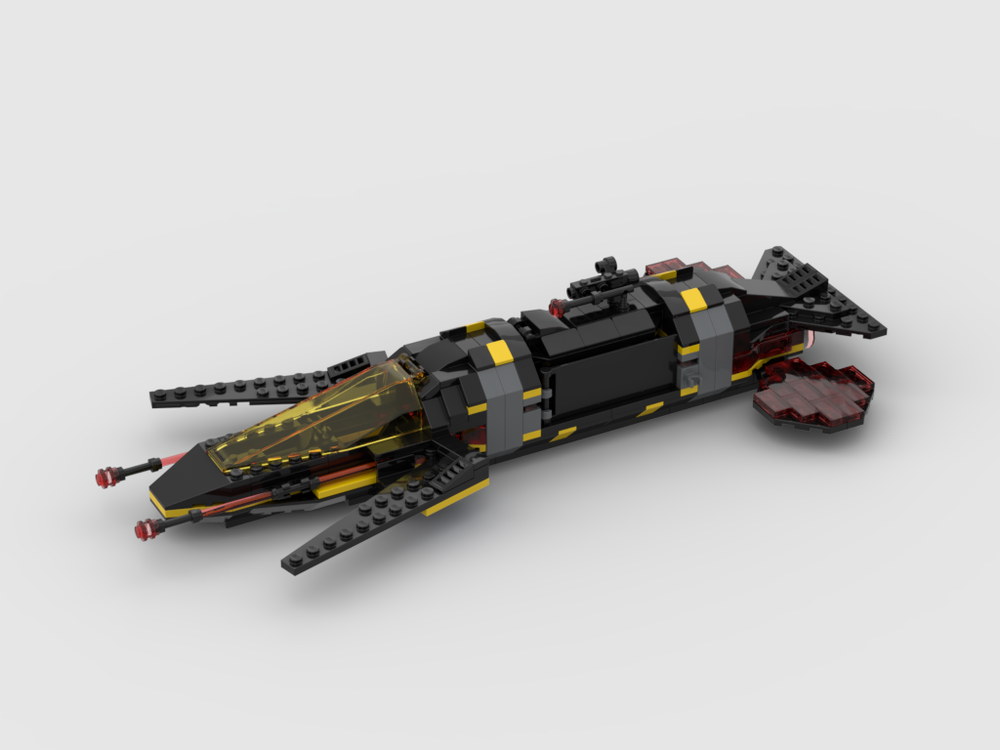 Lego Blacktron Cruiser with City/Space connector