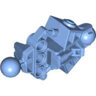 Lego Large Figure Skeletal, Limb, with 2 Ball Joints, and 3 Holes (Vahki) / Medium Blue