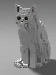 Cat sitting (life-sized)
