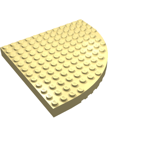 Lego Brick Round Corner 12 x 12
