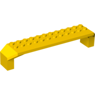 Lego Brick Arch 2 x 14 x 2 1/3 / Yellow