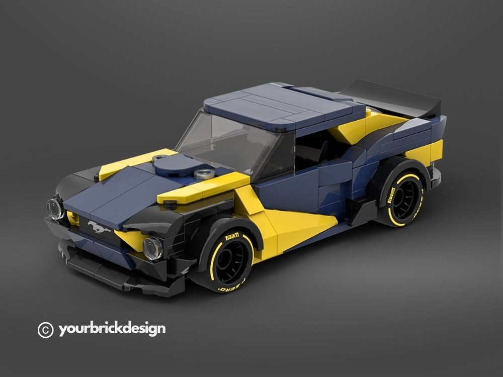 Lego 67' Custom Ford Mustang Wide Body Red Bull