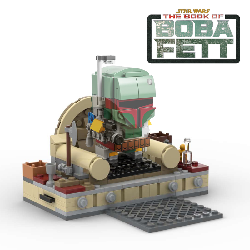 Lego Diorama for Boba Fett’s Brickheadz 41629 - Alternate Build of Boba Fett’s Throne Room 75326