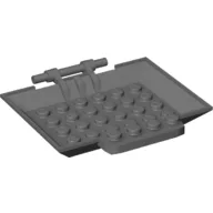 Plate Special 6 x 8 x 1 with Bar, Holes, Door / Dark Bluish Gray