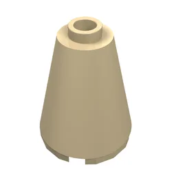 Cone 2 x 2 x 2, Open Stud / Tan
