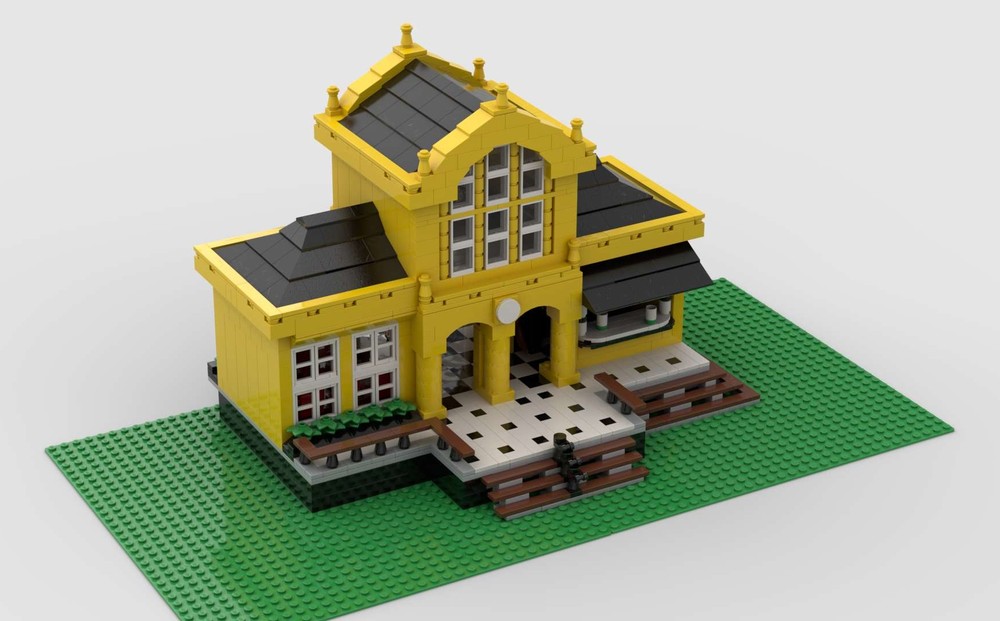 Lego The yellow tribute to the Metro Station