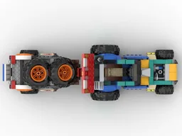 Hot rod with trailer