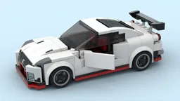 Modified Nissan GT-R from Speed Champion Set 76896 with pullback motor