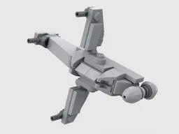 micro scale b wing starfighter
