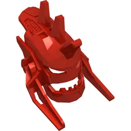 Large Figure Mask, Xplode / Red