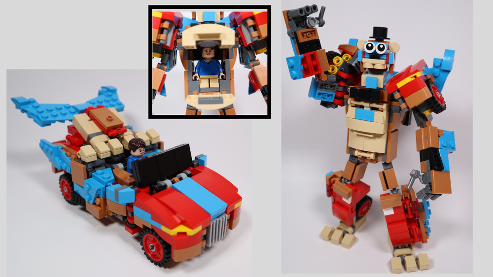 Lego Glamrock Freddy Fazbear (Transformers x Five Nights at Freddy's: Security Breach)