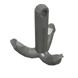 Tool Grappling Hook / Dark Bluish Gray