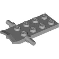 Plate Special 2 x 4 with Side Pins / Light Bluish Gray