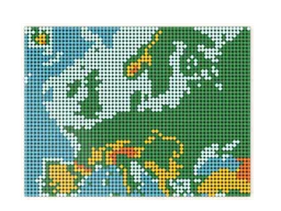 Physical map of Europe