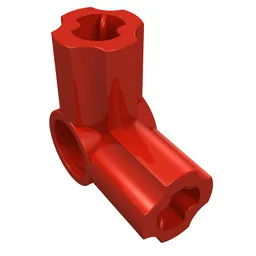Technic Axle and Pin Connector Angled #6 - 90° / Red